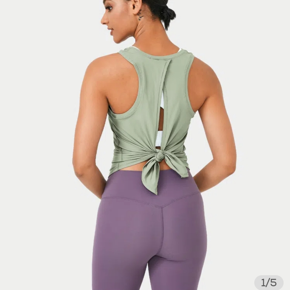 Lululemon Split Tie Back Tank Top - Picture 2 of 6